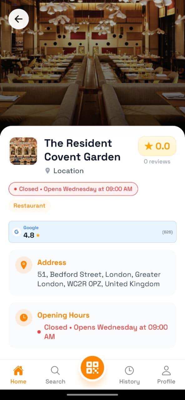 HashView App - Home Screen